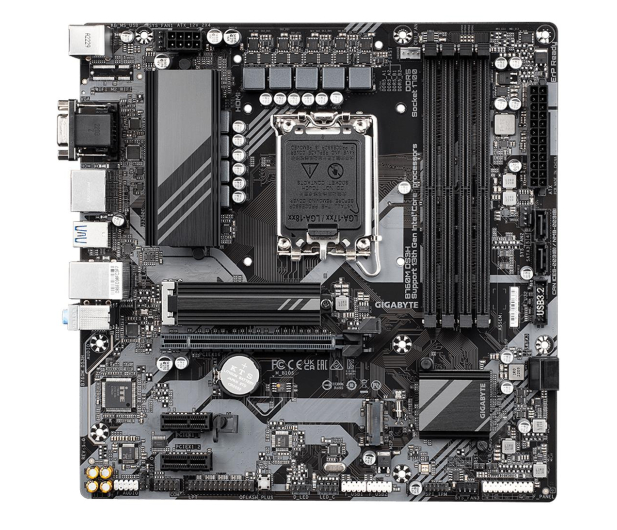 GIGABYTE Płyta główna B760M DS3H s1700 4DDR5 HDMI/DP/DSUB mATX - 1243728 - zdjęcie 3